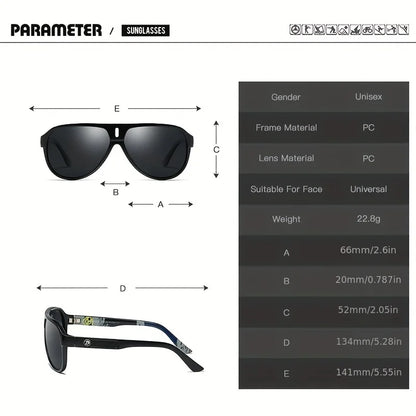 DUBERY Polarized UV400 Protection Sunglasses For Men And Women 9 Colors Model 163