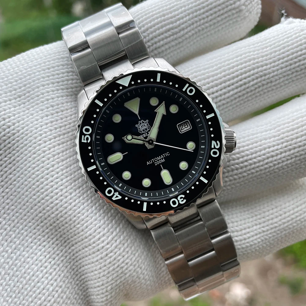 Steeldive SD1973 Men's watch Dive Watch Automatic Mechanical Men's watch NH35 Bracelet 41mm  Diver watch men watches