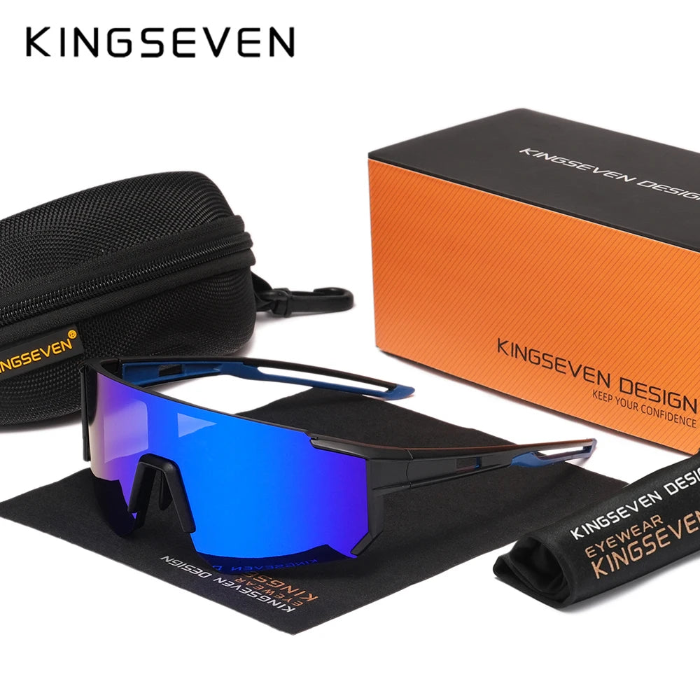 KINGSEVEN MTB Cycling Glasses Men Women Outdoor Sports Running Drving Sunglasses UV400 Road Running Bike Bicycle Goggles Male