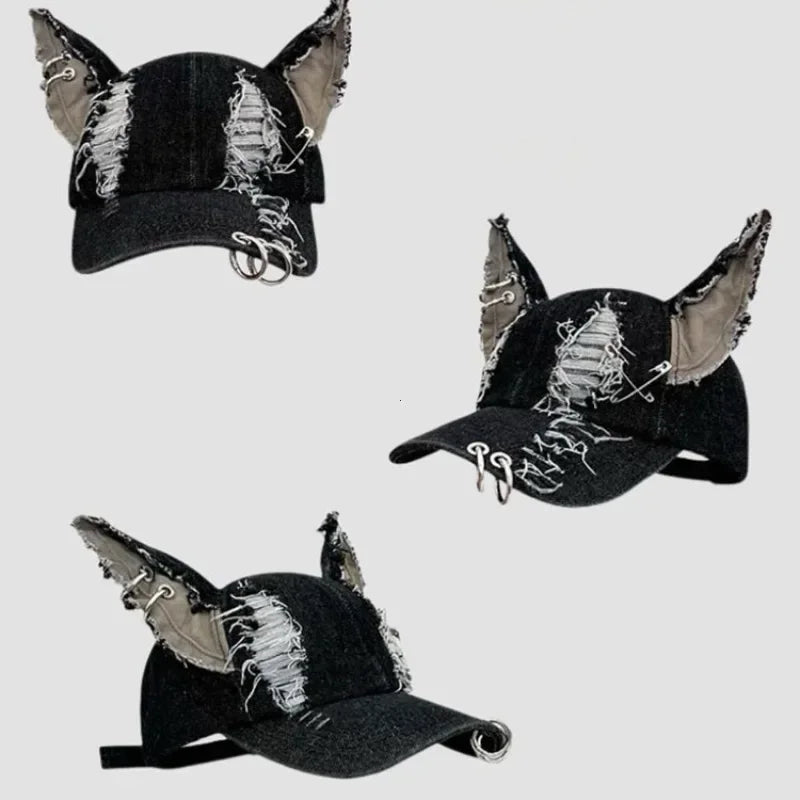 Șapcă de baseball în stil hip-hop – Pălărie de cowboy la modă, în stil graffiti și blugi, pentru femei/bărbați, accesoriu de modă unisex pentru petreceri și echipe