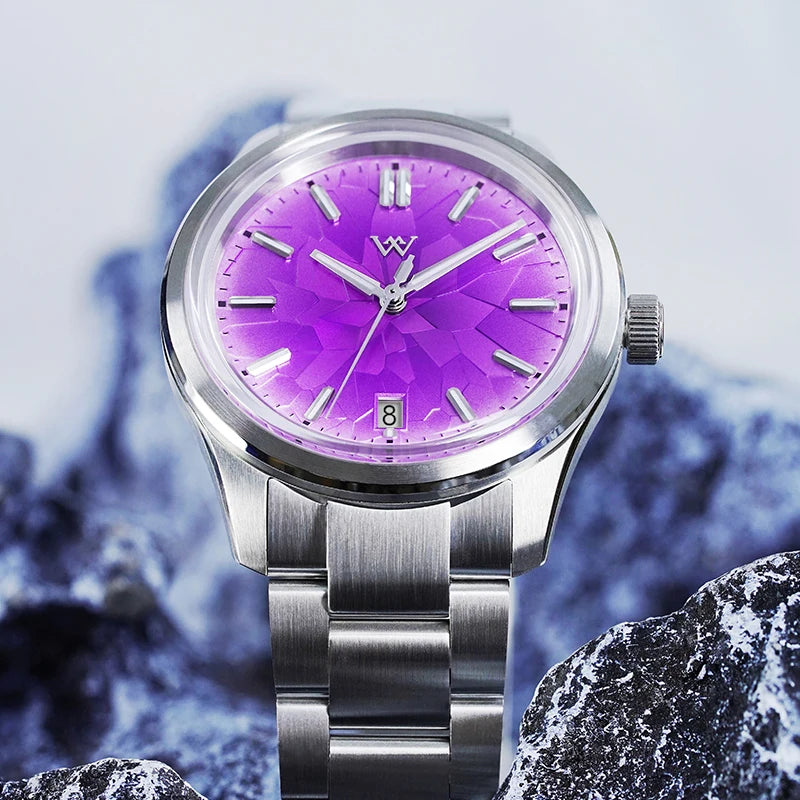 WM Watch Automatic Mechanical Men Watches NH35 Sapphire Glacier Collection 100M Water Resistant Man Welly Merck Watch WM226