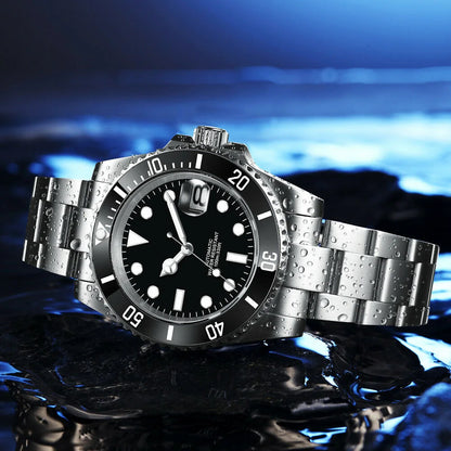 Custom watches Luxury Sapphire MIYOTA/NH35 Automatic Wristwatch Mechanical Mens Watch Sterile Dial Ceramic 10Bar Lume Male Clock