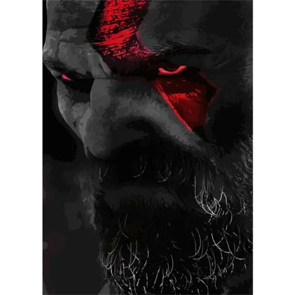 Canvas Painting Posters and Prints Wall Art Anime Pop Game God of War Ragnarok Poster Aesthetics Kratos Gaming