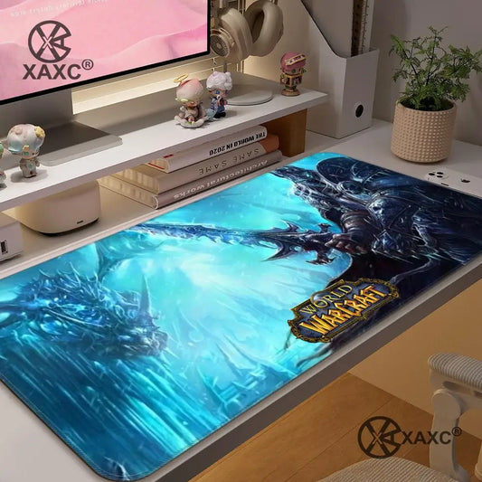 Podkładka pod mysz Lich King World Of Warcraft XAXC, duża podkładka na biurko pod klawiaturę i mysz, antypoślizgowa gumowa podkładka gamingowa pod mysz, mata pod mysz do laptopa