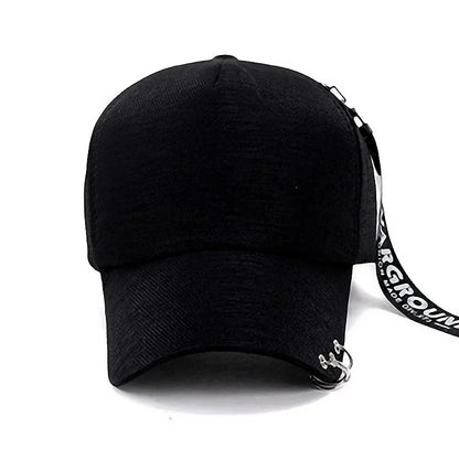 Classic Brim Design Metal Personalized Baseball Cap, Lightweight and Breathable Style! Four Colors To Choose From