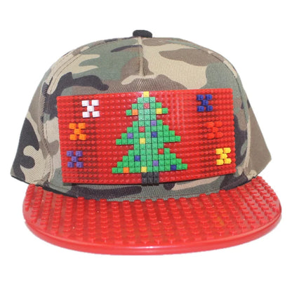 Șepci de baseball cu imprimeu cartoon patchwork, blocuri DIY, șepci snapback, șepci hip-hop pentru bărbați și femei, șepci detașabile cu pixeli, șepci „dad hats”, pentru copii și adulți