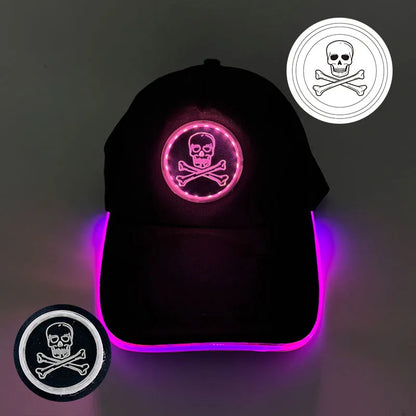 Модерна светеща бейзболна шапка с LED осветление, хип-хоп шапка за бар и клуб, флуоресцентна шапка за мъже и жени, DJ танци, парти аксесоари и костюм costume