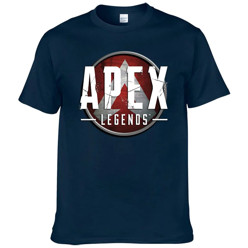 Short Sleeve Print T Shirt Men Summer Cotton Tshirt Clothing New Fashion Casual Apex Legends Harajuku Tee Style Cool Top F81