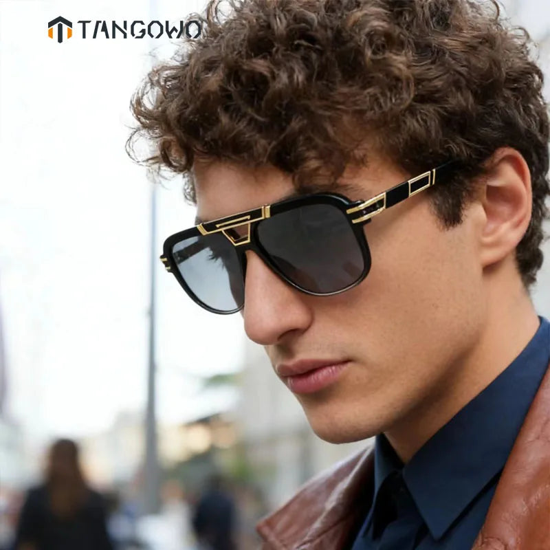 TANGOWO Mens Sunglasses Free Shiping Glasses Man Sunglass Eyewear Luxury Designer Lenses Women Lens New in Lunette Men Women's