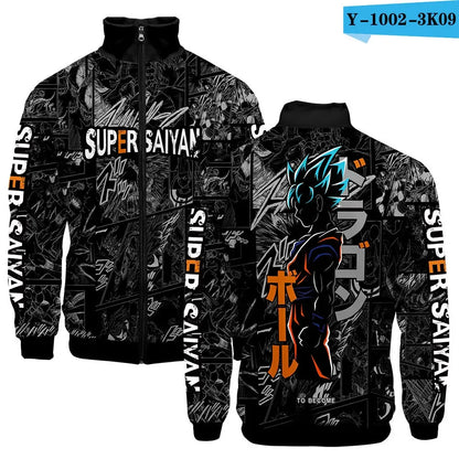 Dragon Ball Goku Hoodies Kids Boys Sweatshirts Anime Clothes Costume Hoody Gohan Beerus Pullovers Men Women Tracksuits Tops