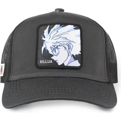 Șapcă de baseball Hunter X Hunter Cap de vară, tip snapback, pentru bărbați, cu broderie, în stil hip-hop, cu vizieră de soare, șapcă de camionagiu ajustabilă, din plasă