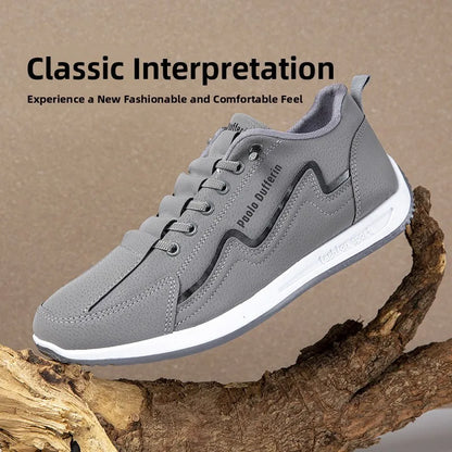 Large Size Men's Comfortable Breathable Soft Bottom Running Shoes Casual Style Sporty Retro Stripe Design Rubber Outsole