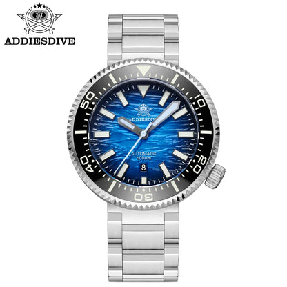 ADDIESDIVE new men's watch sapphire gradient dial BGW9 luminous Japanese 8215 mechanical watch 1000m waterproof watch AD2545