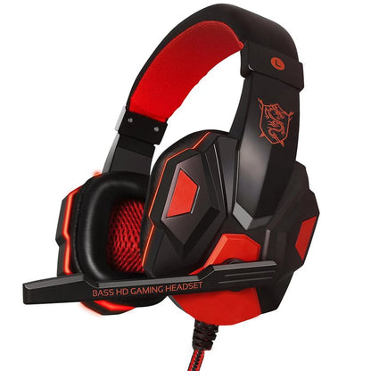 Professional Wired Gaming Headset with Noise Cancelling Microphone, Stereo Gaming Headphones with 3.5mm Audio Jack for PS5, PS4, PC, Laptop & Mobile