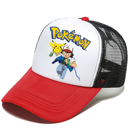 Pokémon baseball sapka Pikachu Charizard Gengar anime csúcsos sapka gyerek felnőtt nyári szabadtéri sport sapkák fiú alkalmi divat sapka ajándék