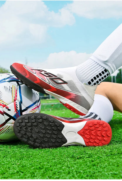 Men New Indoor TF Football Boots High Quality Training Original Male Breathable Non Slip Soccer Shoes Turf Futsal Football Shoes