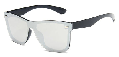 Luxury OverSized Glasses Women Anti-Reflective Mirror Sunglasses Square Plastic Eyeglasses