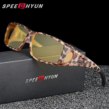 SPEEDHYUN Fit Over Wrap Sunglasses Men Women Anti Glare Night Vision UV400 Protection Driving Sport Protective Glasses Eyewear