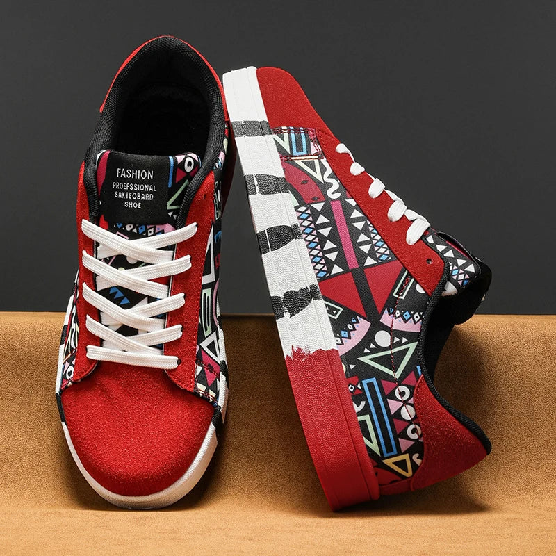 YRZL Skateboard Shoes Men Canvas Sneakers Casual Breathable Walking Shoes Lightweight Flat Shoes for Men Street Trend Sport Shoe