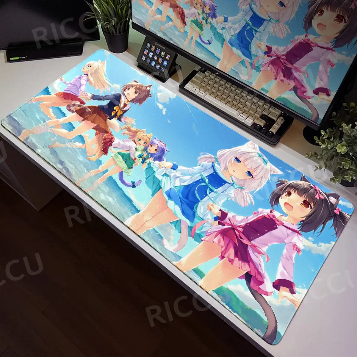 Nekopara XXL Home HD Γραφείο υπολογιστή Ποντίκι Anime Μεγάλο μαξιλάρι ποντικιού Γραφείο Φορητός υπολογιστής Επιτραπέζιος υπολογιστής Αξεσουάρ παιχνιδιών Τεχνολογία