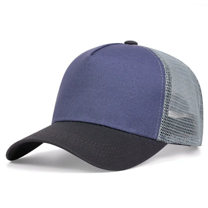 Simple basic baseball cap for men and women outdoor solid color light plate cap summer shade breathable net hat