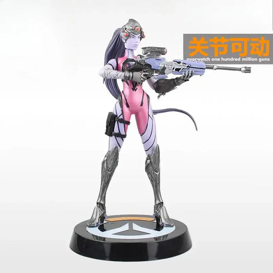 Overwatch Pioneer Black Lily Hand Blizzard žaidimo statulėlė, dekoratyvinis ekspozicinis modelis, reguliuojamas ir judantis