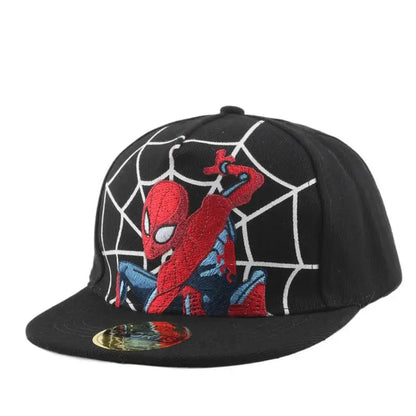 Spiderman Baseball Cap Cartoon Embroidery Snapback Hat Boys Outdoor Sun Hat Hip Hop Flat Brim Sports Caps Children Birthday Gift