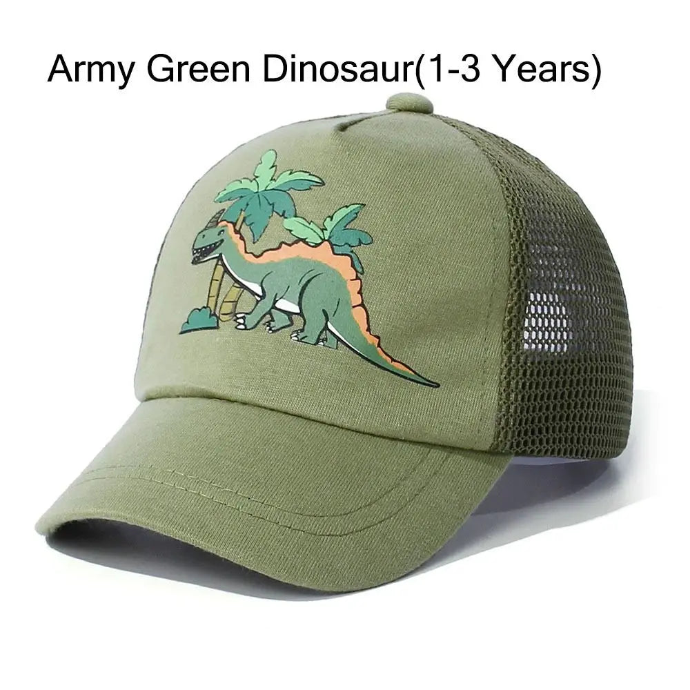 Toddler Baseball Hat Sun Protection Baby Cap Adjustable Fit Mesh Baseball Hat Outdoor Beach Sun Cap for Kids 1-5Years