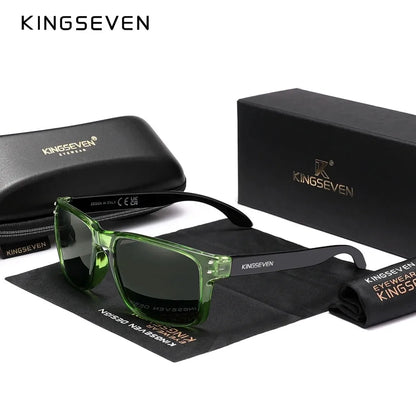 KINGSEVEN Rectangle Retro TR90 Polarized Sunglasses Women Men Cycling UV400 Climbing Glasses Anti-glare Outdoor Sports Eyewear