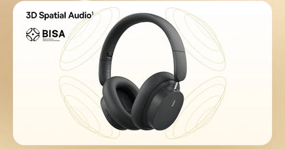 Auscultadores Over-Ear Sem Fios Bluetooth 5.3 Baseus – Driver HiFi de 40mm, Headset Dobrável com 70H de Autonomia e Áudio Espacial