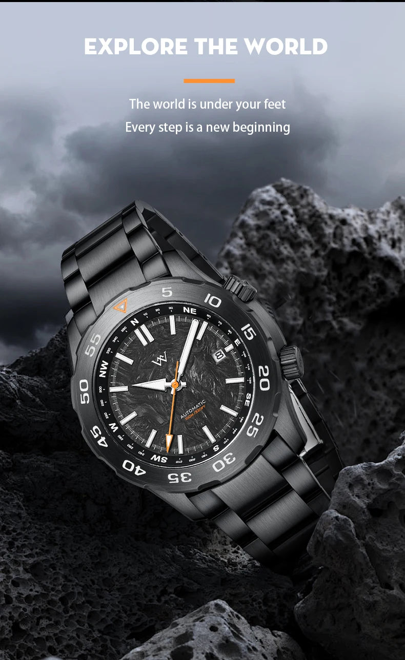 WM Watch Automatic Mechanical Watches Water Resistant Classic Casual Business Man Watch Welly Merck WM157M