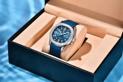 PAGANI DESIGN 2026 New Men's Watches Rose Gold Top Luxury  Automatic Watch For Men Barrel dial Steel Mechanical Wristwatch Men