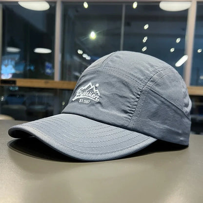 Retro Japanese Style Hip-hop Hats 5 Panel Thin Flat Brimmed Baseball Cap Quick-drying Breathable Sunscreen Hat Unisex