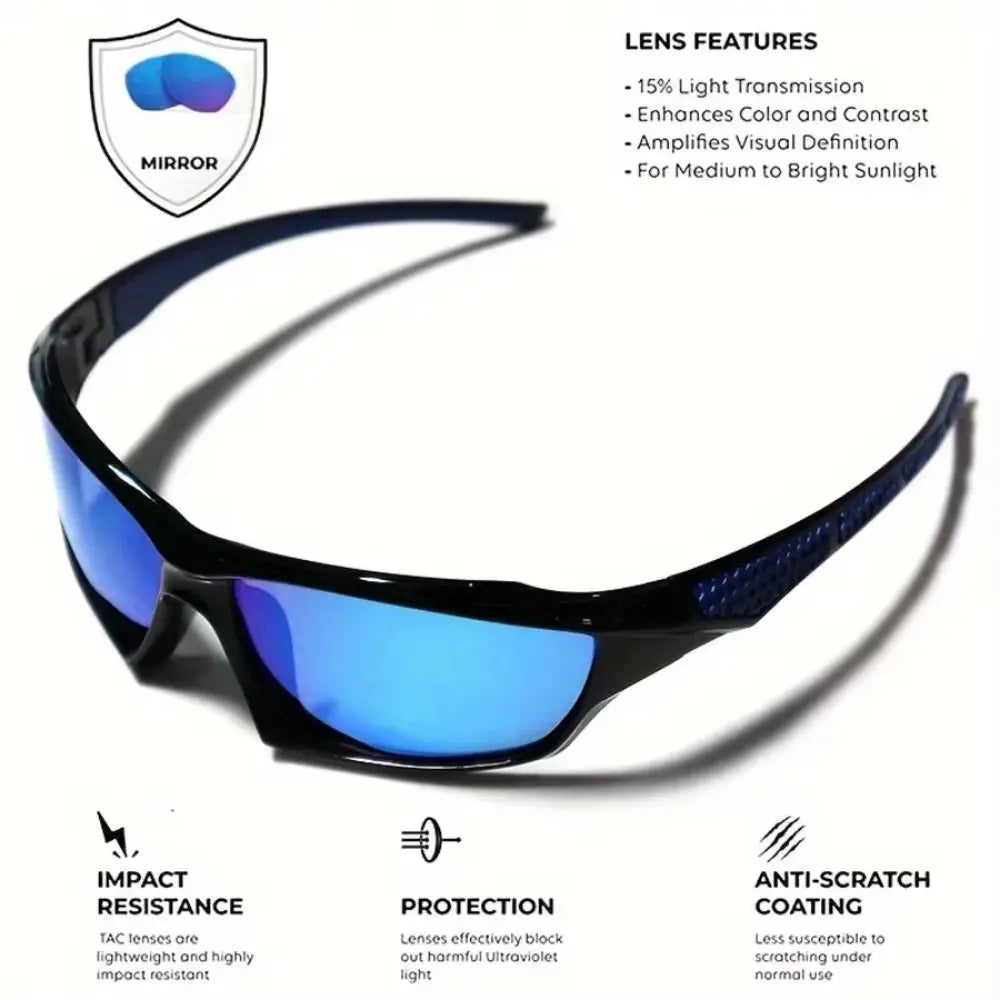 Fashion Sports Sunglasses Polarized UV Protection Personalized Glasses Round Frame Cool Men's And Women's UV400 Fishing Eyewear
