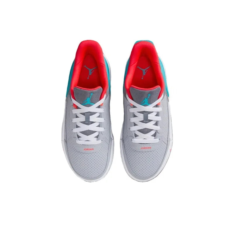 Nike Men's and Women's New Cushioning and Rebound Basketball Shoes Jordan Series Jordan Day1 E.O. Comfortable, Lightweight, Wear-Resistant Court Mid-Top Basketball Shoes, Textured Upper, Durable, Multi-Color Stitching, Fashio