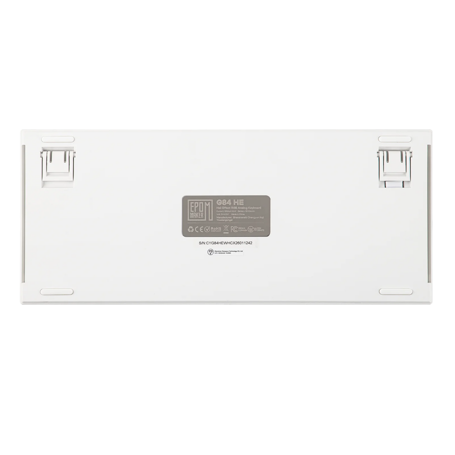 Teclado mecânico magnético EPOMAKER G84 HE 75% ANSI US Layout Gasket com fio/BT/2.4Ghz sem fios, efeito Hall, polling 8K e 8000mAh