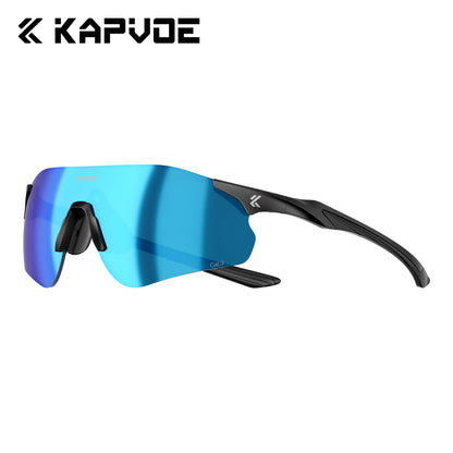 Kapvoe New Outdoor Running Cycling Glasses Bike Photochromic Sunglasses Women Eyewear Men Sports Marathon Bicycle UV400 Goggles