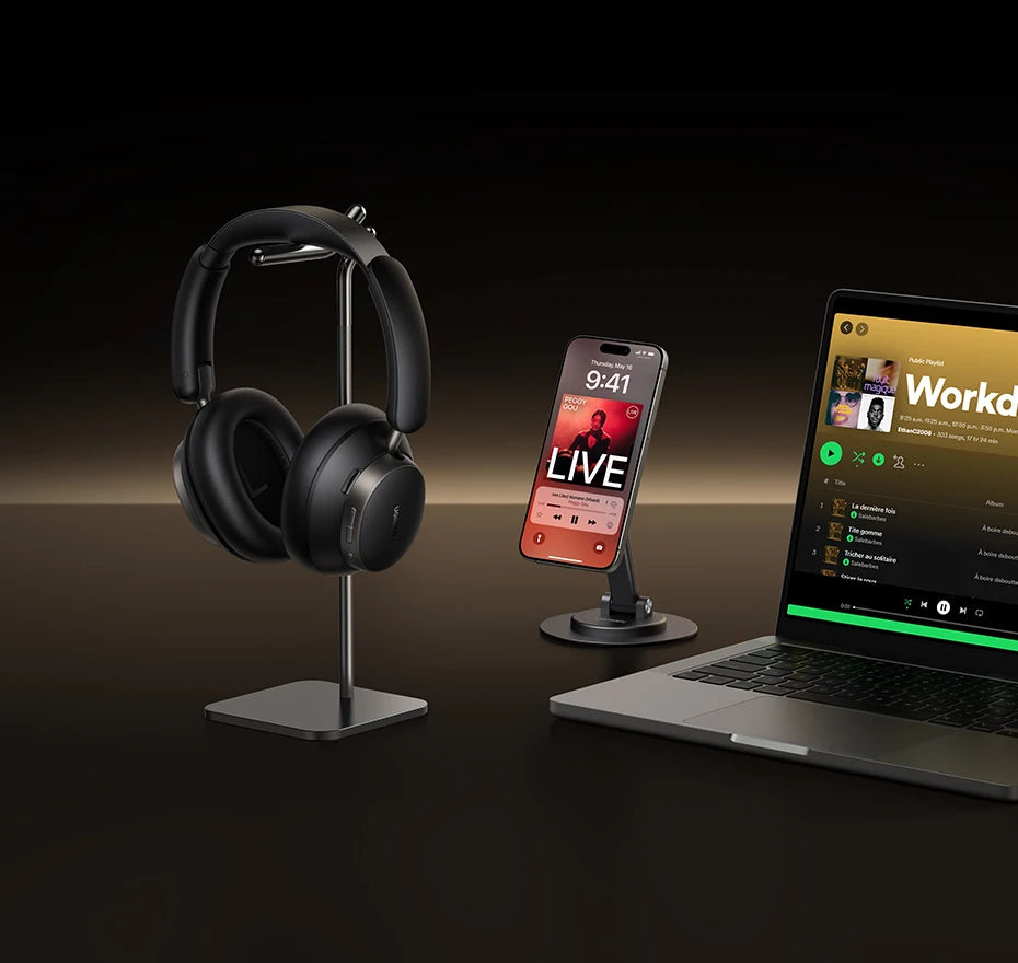 UGREEN Studio Pro Wireless Headphones 48dB ANC Bluetooth 6.0 Hi-Res LDAC Over Ear Headset with 120H Battery