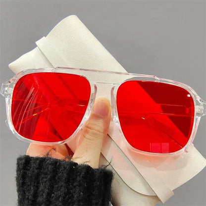Fashion Female Sun Shades Eyewear Men Women Fashion Double Beam Sunglasses Vintage Outdoor Travel Driving UV400 Goggles