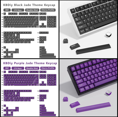 KBDiy GMK MarrsGreen Keycap Cherry Profile Double Shot PBT ISO Keycaps For DIY Gamer Mechanical Keyboard Kit Gaming Point KeyCap