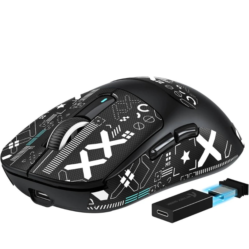 Attack Shark X3Pro kabellose Bluetooth-Gaming-Maus, optische Maus mit PixArt PAW3395 und 26000dpi, Tri-Mode-Verbindung, Makro-Gaming-Maus