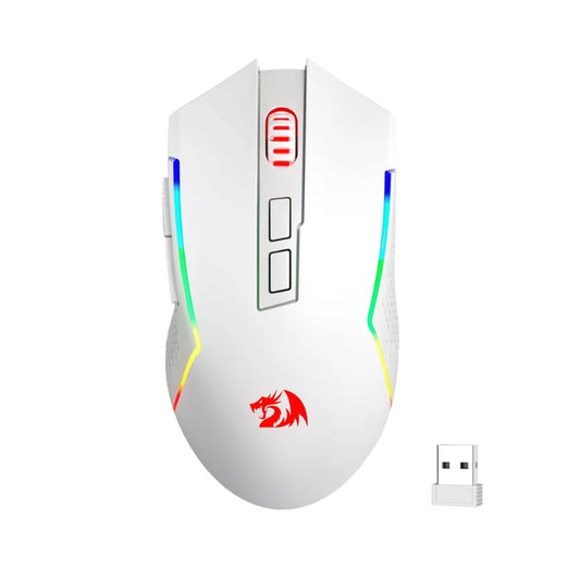 Mouse gaming Redragon M693 wireless/wired BT e Bluetooth 2.4G 8000 DPI, connessione a 3 modalità, retroilluminazione RGB per PC/Mac/laptop
