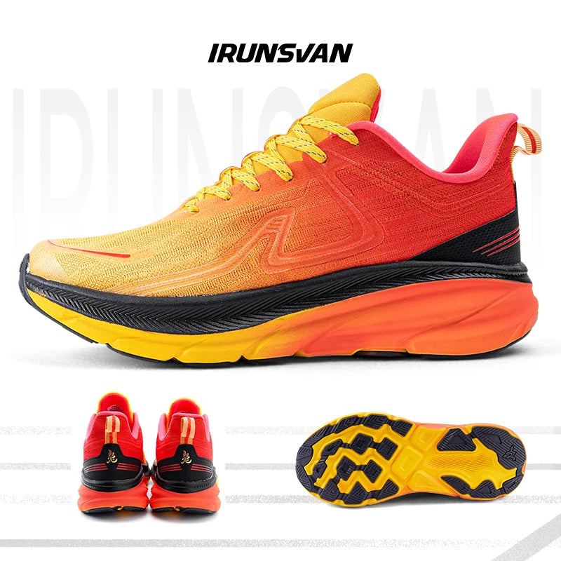 IRUNSVAN 2026 Original Air Cushion Running Shoes Fitness Jump Exercise Breathable Sports Shoes Men's Walking Shoes