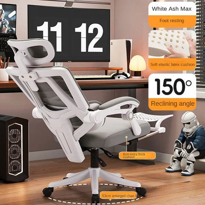 Silla de oficina ergonómica de malla con soporte lumbar, silla de escritorio para ordenador de respaldo alto para adultos, silla de trabajo cómoda para largas jornadas