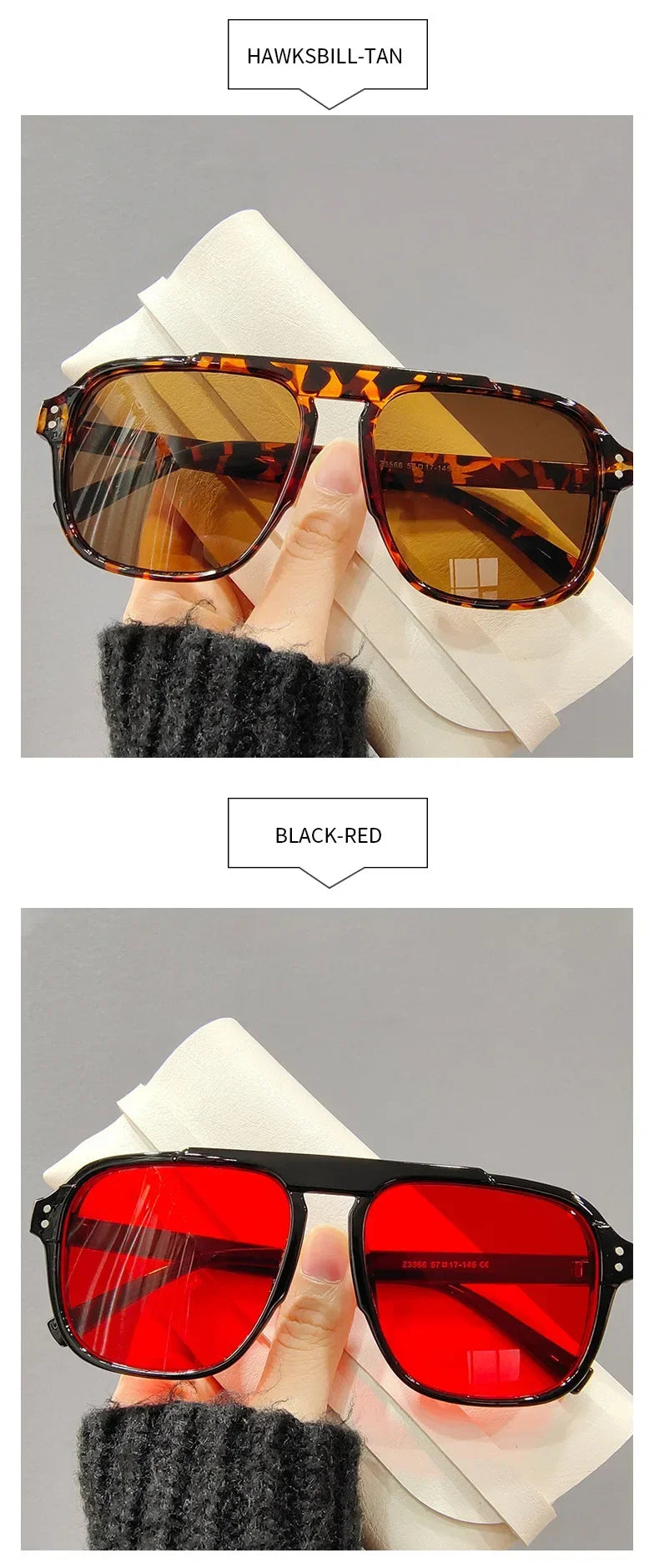 Fashion Female Sun Shades Eyewear Men Women Fashion Double Beam Sunglasses Vintage Outdoor Travel Driving UV400 Goggles