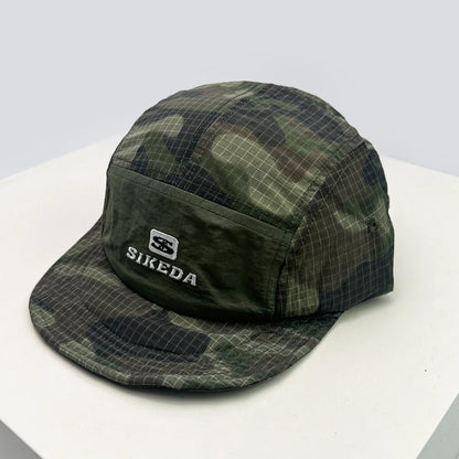 Unisex CAMO brzo sušeće vezene bejzbol kape s kapuljačom, s blokovima boja, prozračne, personalizirane, s izbočenim vrhom, višenamjenske