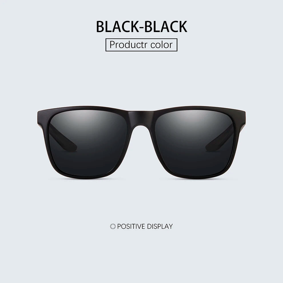 Fashion Sun Glasses Square Polarized Sunglasses man Driving Fishing Luxury Brand Designer UV400 Eyewear