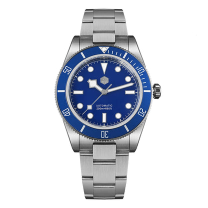 San Martin 40mm NH35 Automatic Men Diving Watch 20ATM Waterproof BB58 Sapphire Wristwatch BGW-9 C3 Luminous Reloj SN0008C/D