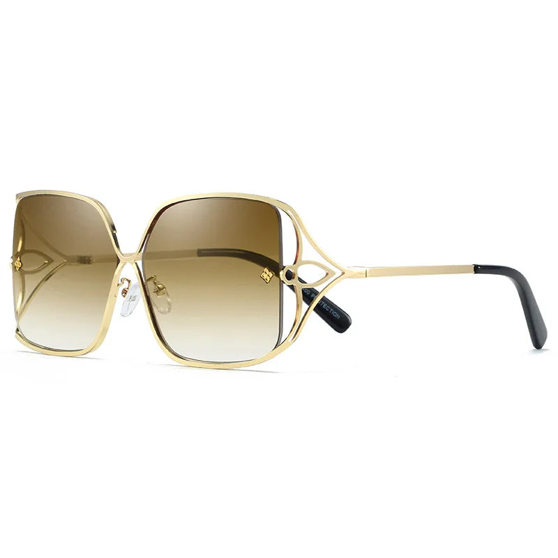 Fashion Oversized Sunglasses Women Big Frame Popular Luxury Brand Designer Shades Sun Glasses Oculos De Sol Feminino Gafas