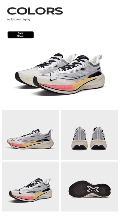 Xtep 2000KM 2.0 Running Shoes Men  Summer Professional TPU Shock Absorption Sneakers (suggest half size down) 876219110043